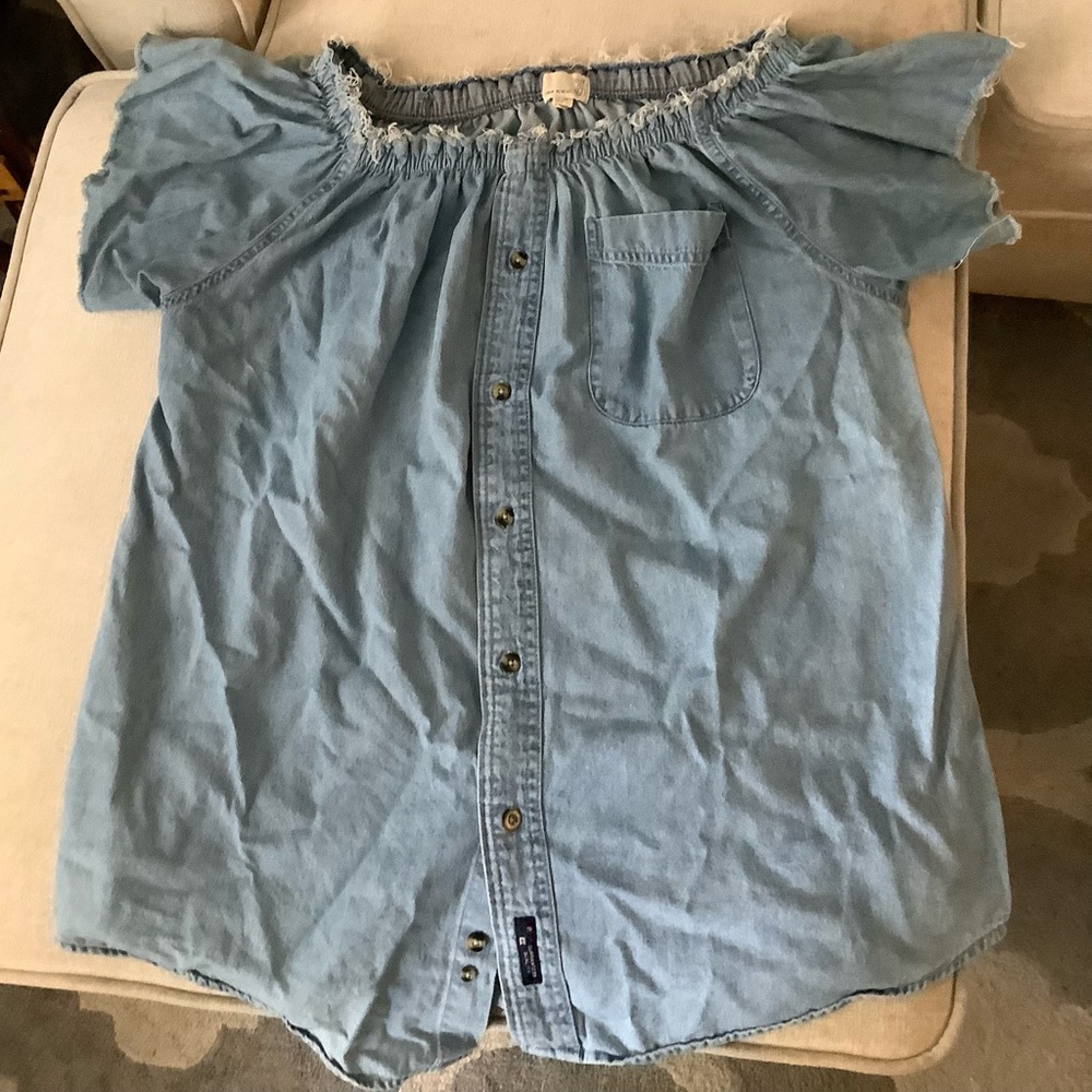 Urban Renewal off-the-shoulder denim top